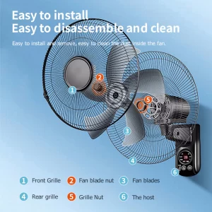 remote control wall fan