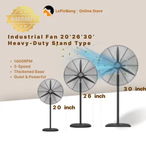 Industrial Fan 20"26"30" Heavy Duty Stand Type