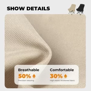 【LePinBang】Kerusi Camping Lipat 150KG | Outdoor Foldable Camping Chair Pro | 150 公斤可折叠Fishing露营椅 - Image 5