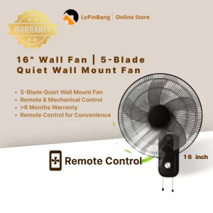 16 " Wall Fan | 5 Blade | Queit