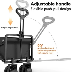 【LePinBang】Troli Barang Lipat 300KG | Outdoor Wagon Camping Trolley | 可折叠搬运车 野营手推车 - Image 3