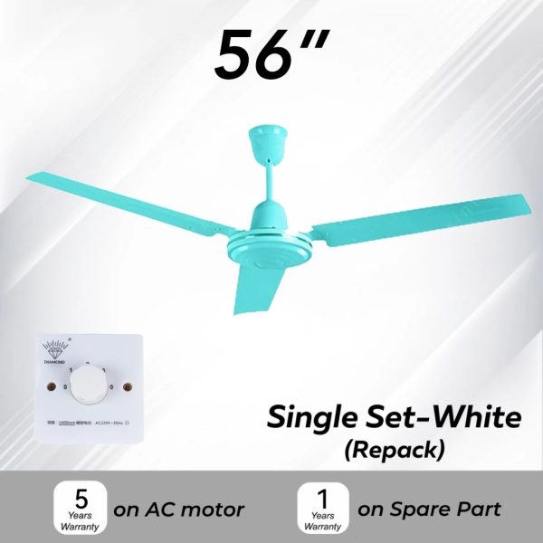 【LePinBang】56” Ceiling Fan Stainless Steel | 3/5 Speed Silent Motor | Kipas Siling Rumah Besar 吊扇 - Image 8
