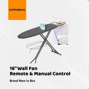 Adjustable ironing board with foldable steel frame and cotton cover