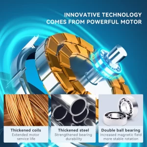 【LePinBang】吊扇 56” Ceiling Fan Stainless Steel | 3/5 Speed Silent Motor | Kipas Siling Rumah Besar - 图片 3