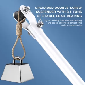 【LePinBang】吊扇 56” Ceiling Fan Stainless Steel | 3/5 Speed Silent Motor | Kipas Siling Rumah Besar - 图片 7