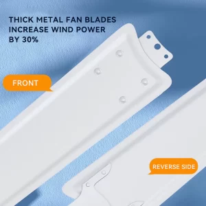 【LePinBang】吊扇 56” Ceiling Fan Stainless Steel | 3/5 Speed Silent Motor | Kipas Siling Rumah Besar - 图片 5