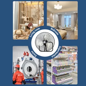 【LePinBang】工业风扇三用型  | 18“ Kipas Industri 3in1 | Stand Wall Table Fan - 图片 2