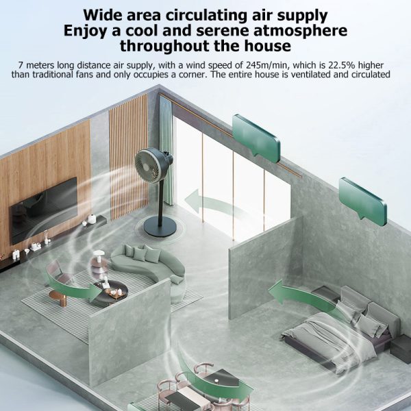 【LePinBang】Kipas Udara 10" | Air Circulation Fan | 强劲循环扇 | Kipas Berdiri Angin Beredaran - Image 7